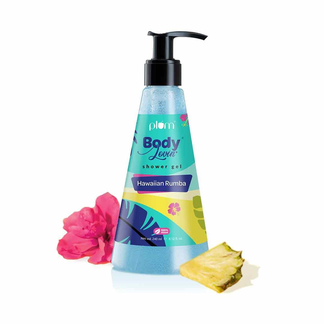 Plum Shower Gel BodyLovin' Hawaiian Rumba 240ml For Women & Men Long Lasting Beachy Fragra
