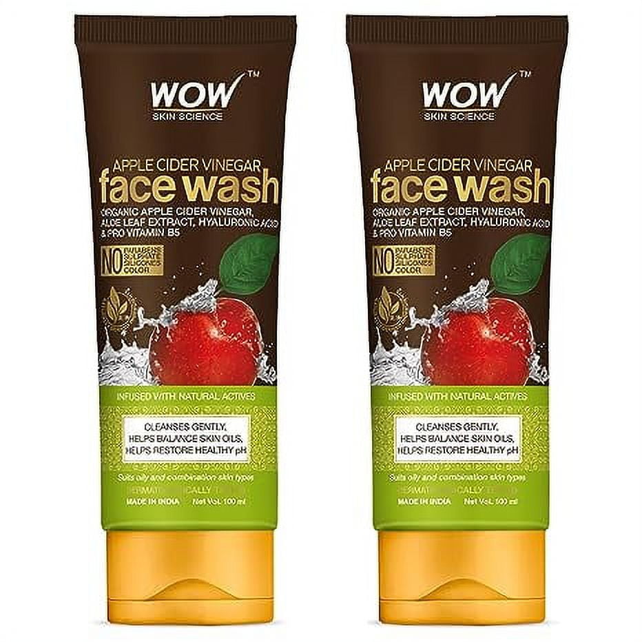 WOW Skin Science Apple Cider Vinegar FaceWash - No Parabens, Sulphate, Silicones & Color -