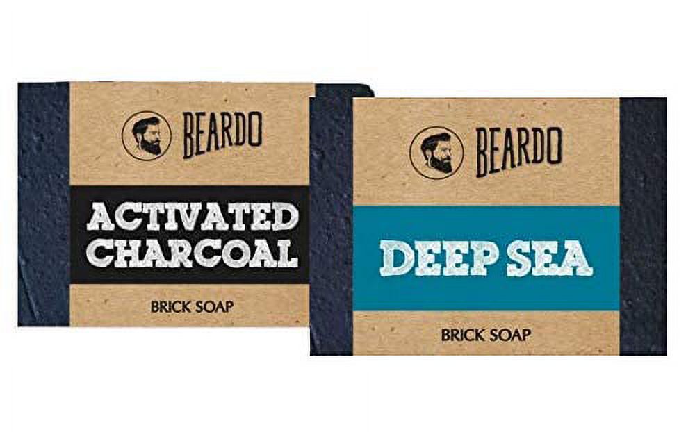 Beardo Charcoal And Deep Sea Brick Soap Combo