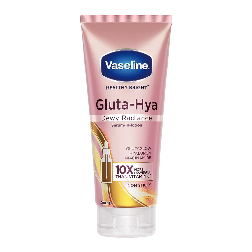 Vaseline Gluta-Hya Dewy Radiance, 200ml, Serum-In-Lotion (2 PACK)