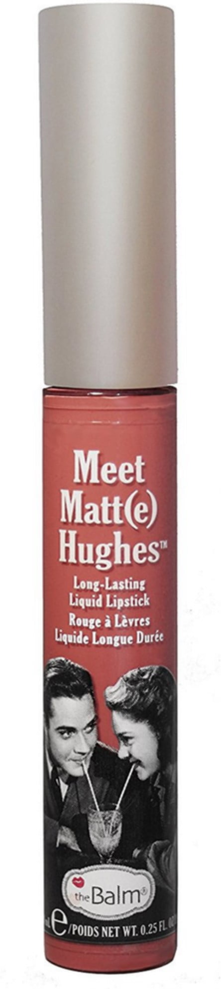 theBalm Meet Matte Hughes Long Lasting Liquid Lipstick, Doting, 0.25 Oz