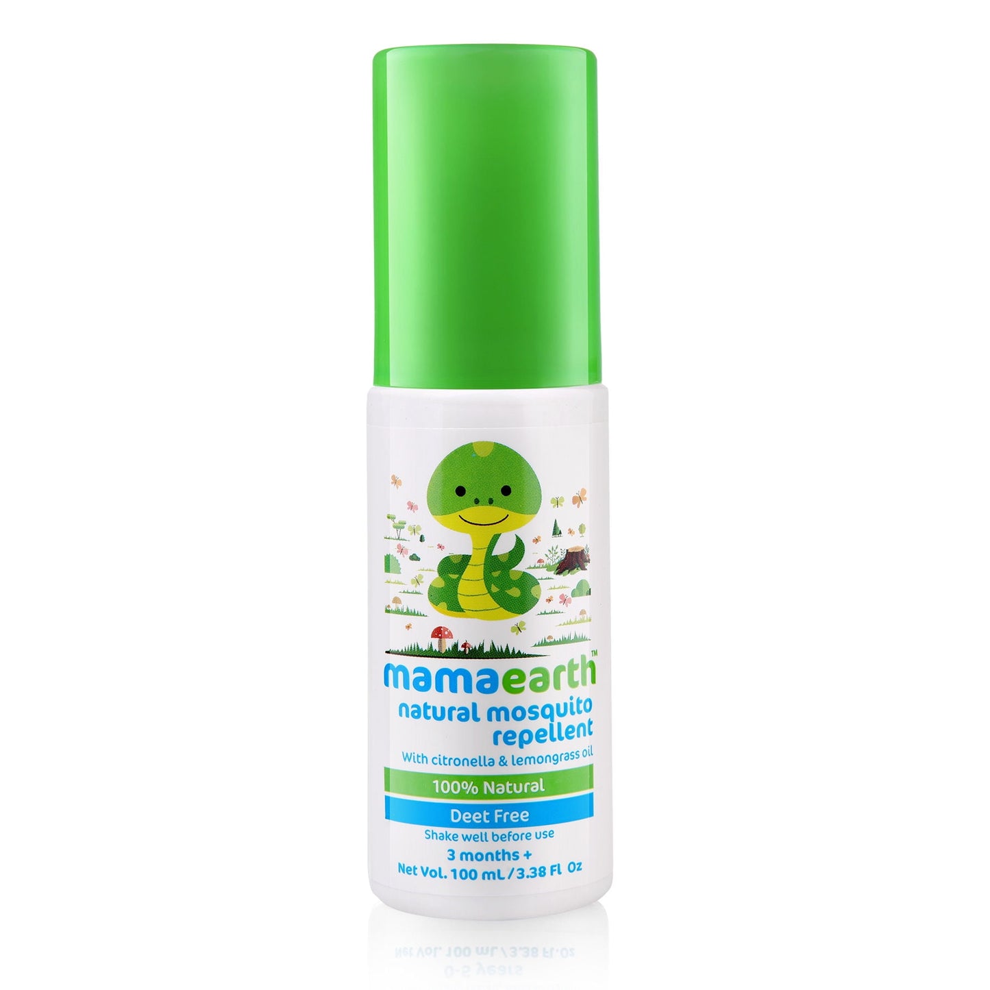 Mamaearth Natural Mosquito Repellent with Citronella and Lemongrass Oil for Babies, 100 ml