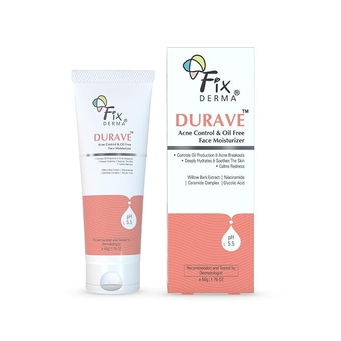 Fixderma Durave Acne ControMoisturizer | Acnemoist Moisturiser | Moisturizer for Oily Skin