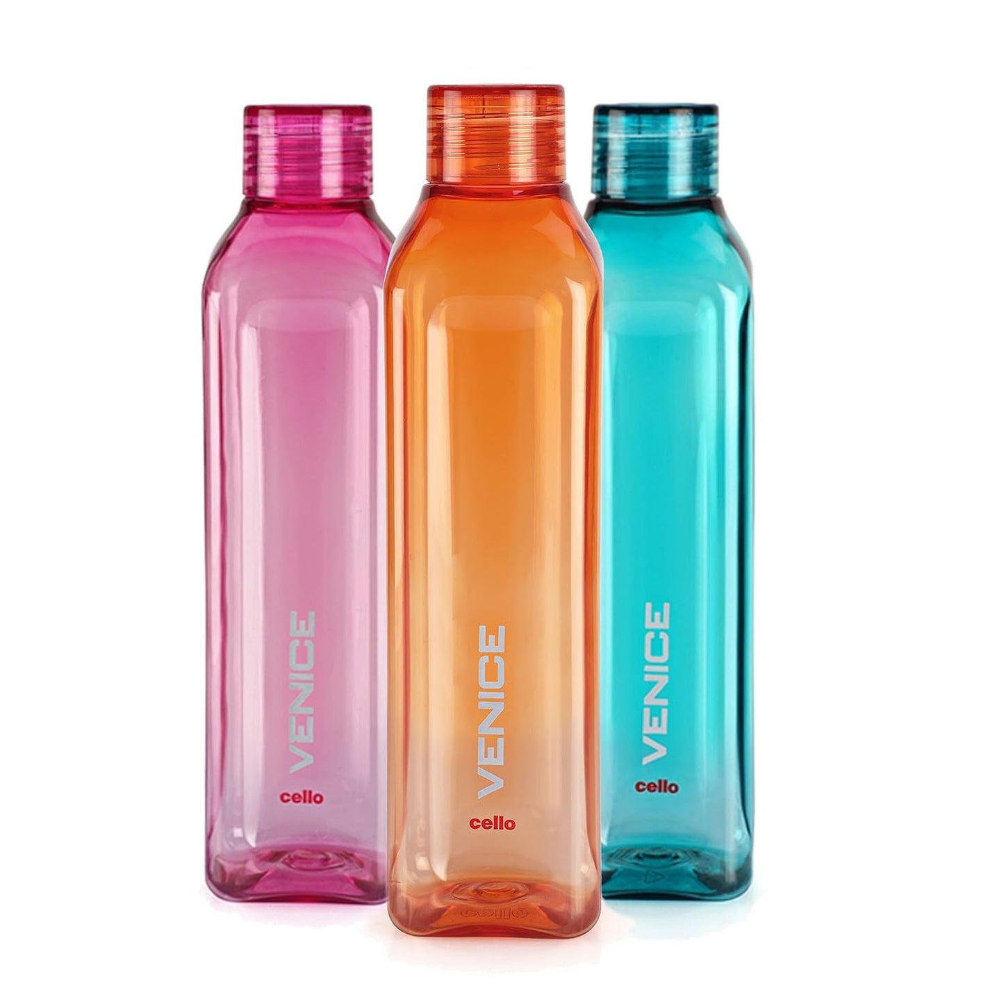 Tupperware Venice Plastic Water Bottles Set of 3 - 1 Litre (Assorted)