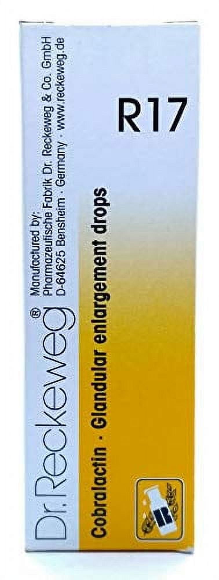Dr.Reckeweg Germany R17 - Glandular Enlargement Drops (22 ml)