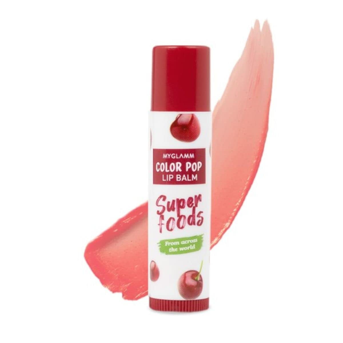 MyGlamm Superfood Color Pop LipBalm-Cherry-4.6gm