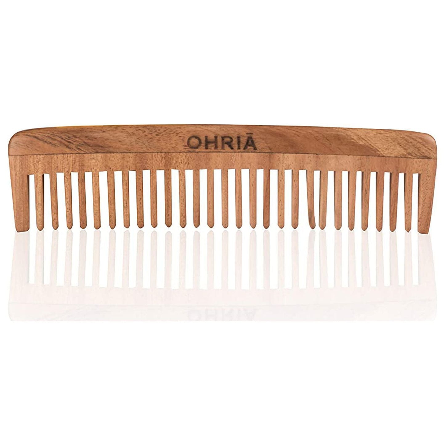 Ohria Ayurveda Natural Neem Wooden Comb For Hair Growth, Anti-Dandruff Comb