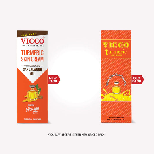 Vicco Turmeric Skin Cream with Sandalwood Oil 70gm