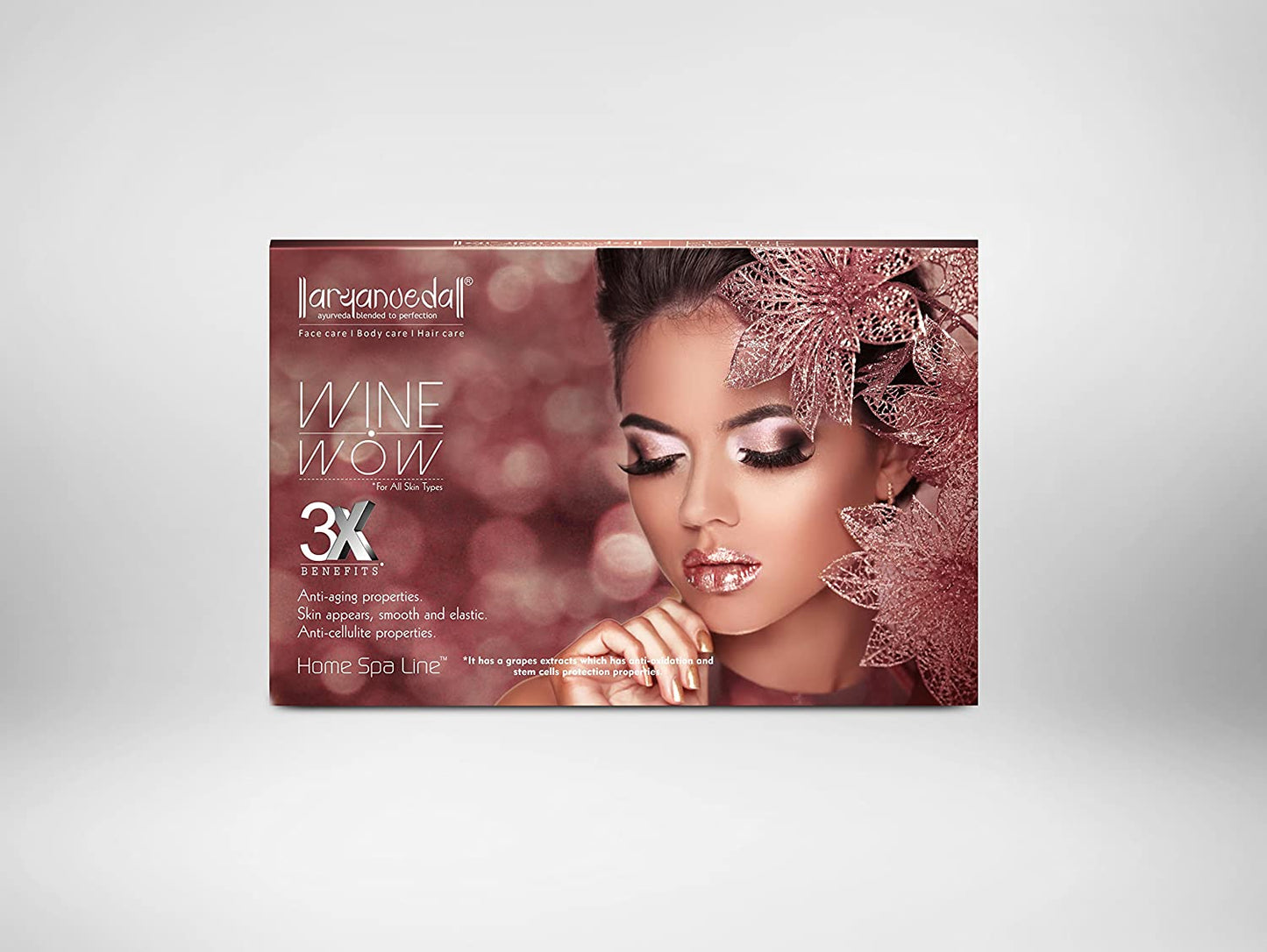 Aryanveda Wine Wow 3X Home Spa Kit 55g