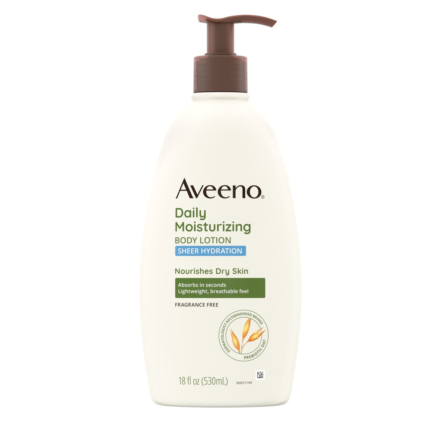 Aveeno Daily Moisturizing BodyLotion with Oat for Dry Skin, 18 fl oz