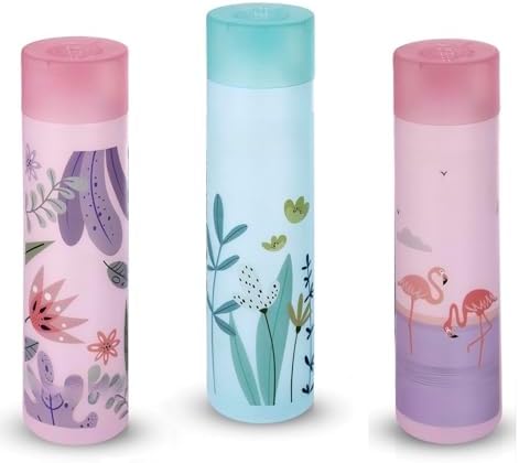 HOMIES Frosty Plastic Water Bottle with Lid, Reusable, BPA Free, Food. grade, Perfect for