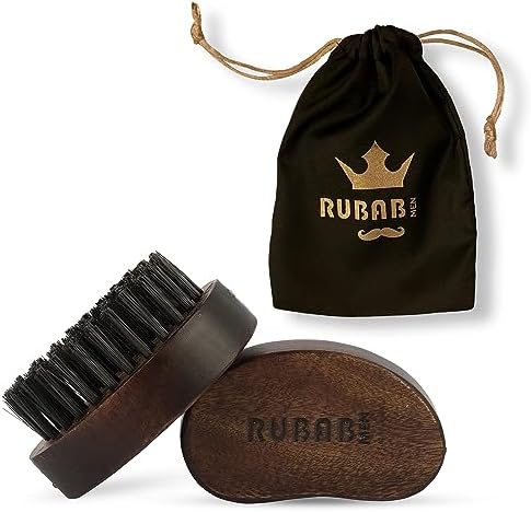 RUBAB MEN Travel Friendly Nylon Bristle Beard Brush for Men | Tame your Beard like a King!