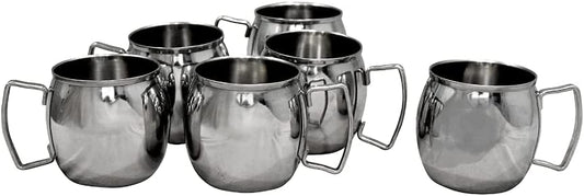 iKonbi Stainless Steel Beer Mugs Set of 6