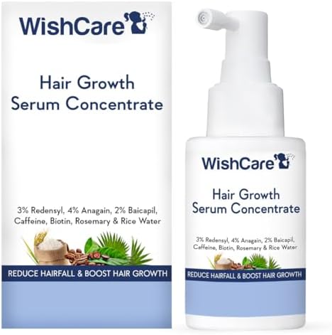 WishCare Hair Growth Serum with Rosemary, Redensyl, Anagain, Baicapil, Caffeine, Biotin