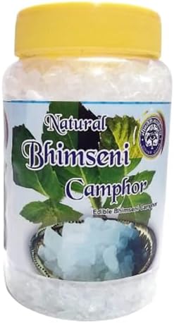 ECH Natural Ethnic Choice Bhimseni Camphor Used in ayurvedic Medicine, Performing Aarti, a
