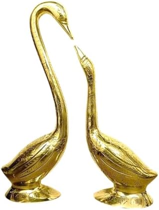 Swan Pair Statue | Height 22 cm | Weight 1100 gm | Vastu Idol for Home and Office | 3D Vas