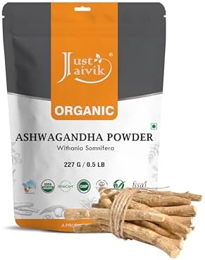 100% Organic Ashwagandha Powder- Withania Somnifera- USDA Certified Organic- 227g (0.5 LB)