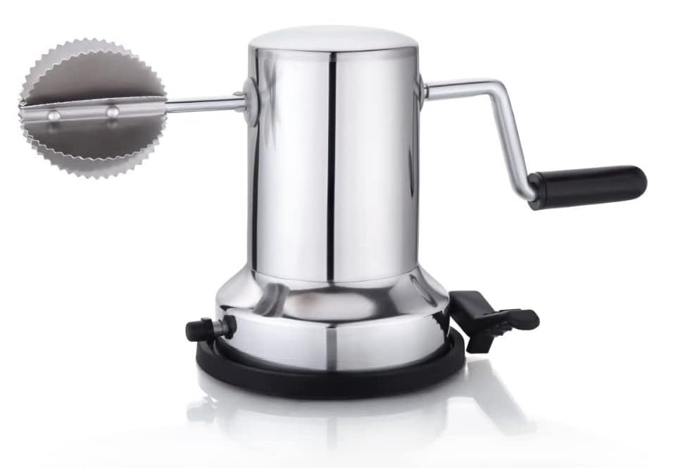 iKonbi Stainless Steel Stainless Steel Coconut Scraper with Vacuum Base, Coconut Grater Machine, Coconut Crusher, Manual Hand Roller