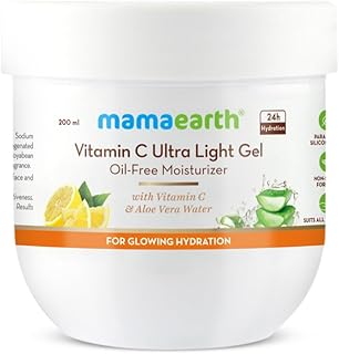 Mamaearth Vitamin C Ultra Light Gel Oil-Free Moisturizer For Face, Body and Hands; with Vi