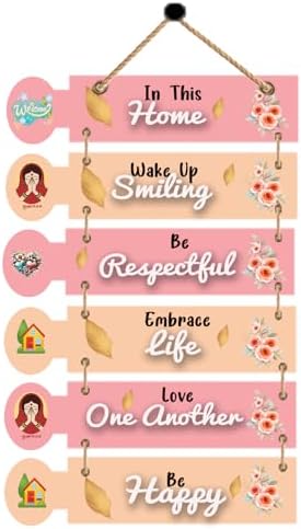 iKonbi Home Quotes Decorative Wall Art MDF Wooden Wall Hanger for Living Room | Bedroom |