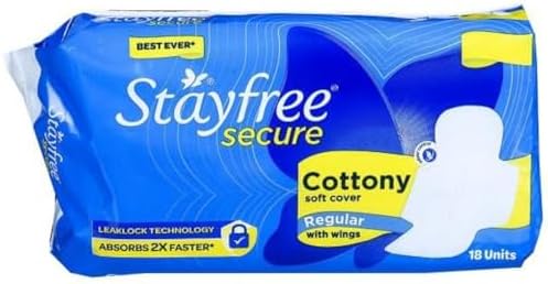 Stay +free secure cottony soft cover regular with wings 18 pad pack of 1