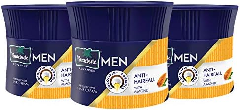 Parachute Advansed Anti Hairfall Hair Cream with Almond & Coconut For Men |Smooth, Shiny,