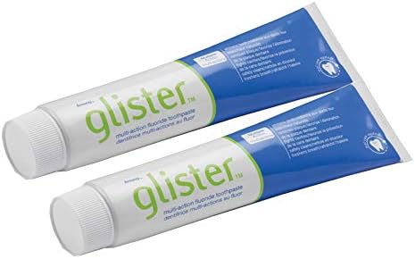 Glister Toothpaste, 2 x 150 ml, Vegan, Fluoride Tooth Cleaning Agent