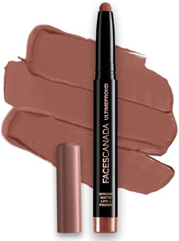FACESCANADA Ultime Pro Hd Intense Matte Lips + Primer - Espresso 03, 1.4G 9Hr Long Stay Pr
