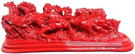 Red Horse || Vastu 12 Running Horses || Decorative Showpiece for Home and Office ||