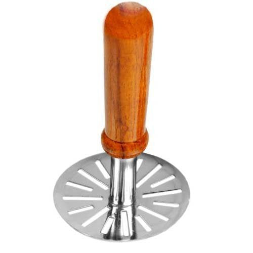 iKonbi Boiled Potato/Vegetable/Pav Bhaji Masher with Wooden Handle