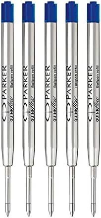 Parker Quinkflow Ballpoint Pen Refill - Medium Tip - Blue Ink -