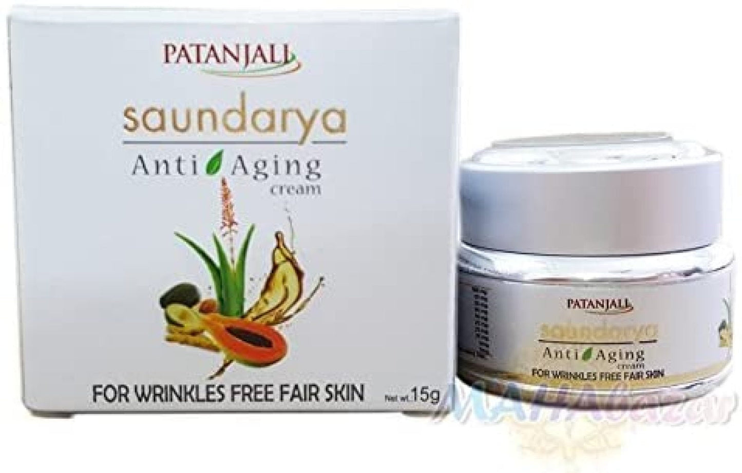 Patanjali Saundarya - Anti Aging Cream - For Wrinkles Free Fair Cream 15Gram