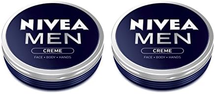 Nivea MEN CREME Cream FACE HAND BODY Moisturiser Dry Skin 75ml TWO PACK