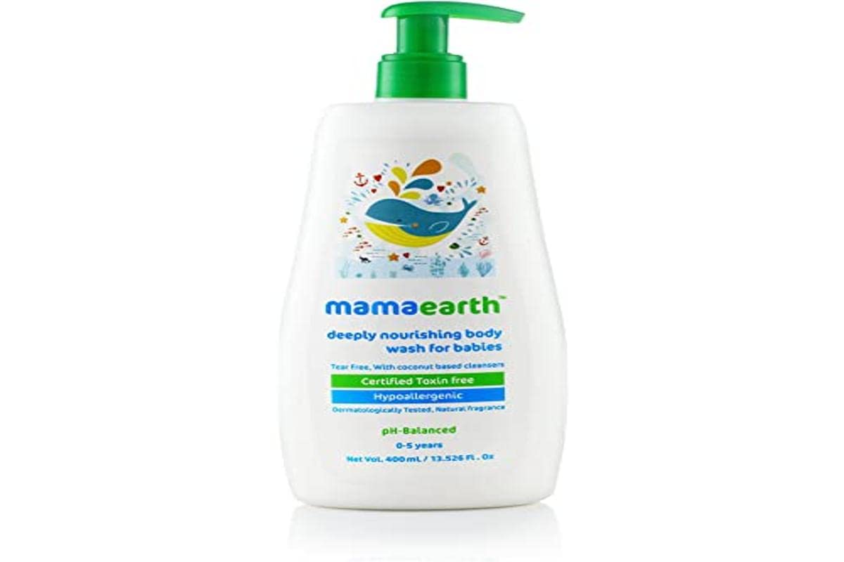 Mamaearth Natural Baby Body Wash: Tear Free, 400 ml