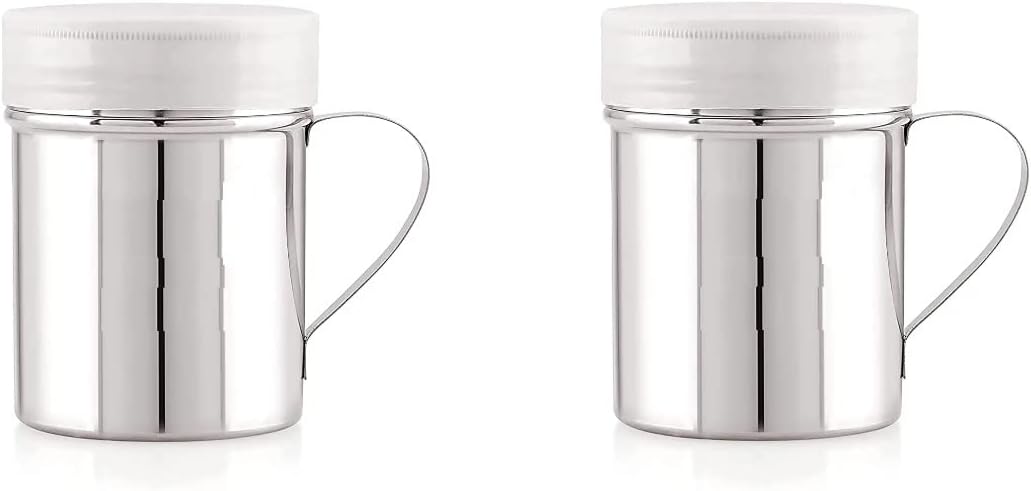 iKonbi Stainless Steel Chocolate Shaker| Chat Masala Sprinkler| Dredger Shaker with