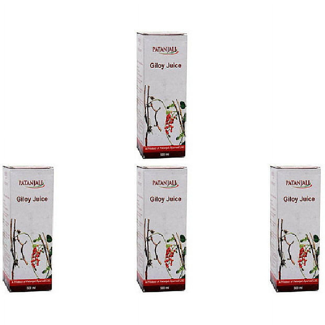 Pack Of 4 - Patanjali Giloy Juice - 500 Ml (17.63 Fl Oz)
