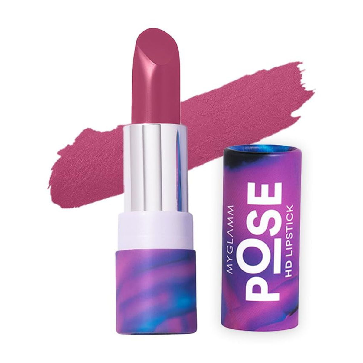 Myglamm Pose Hd Lipstick-Rose Pink (Pink)-4 Gm | Matte Lipstick | Enriched With Moringa Oi