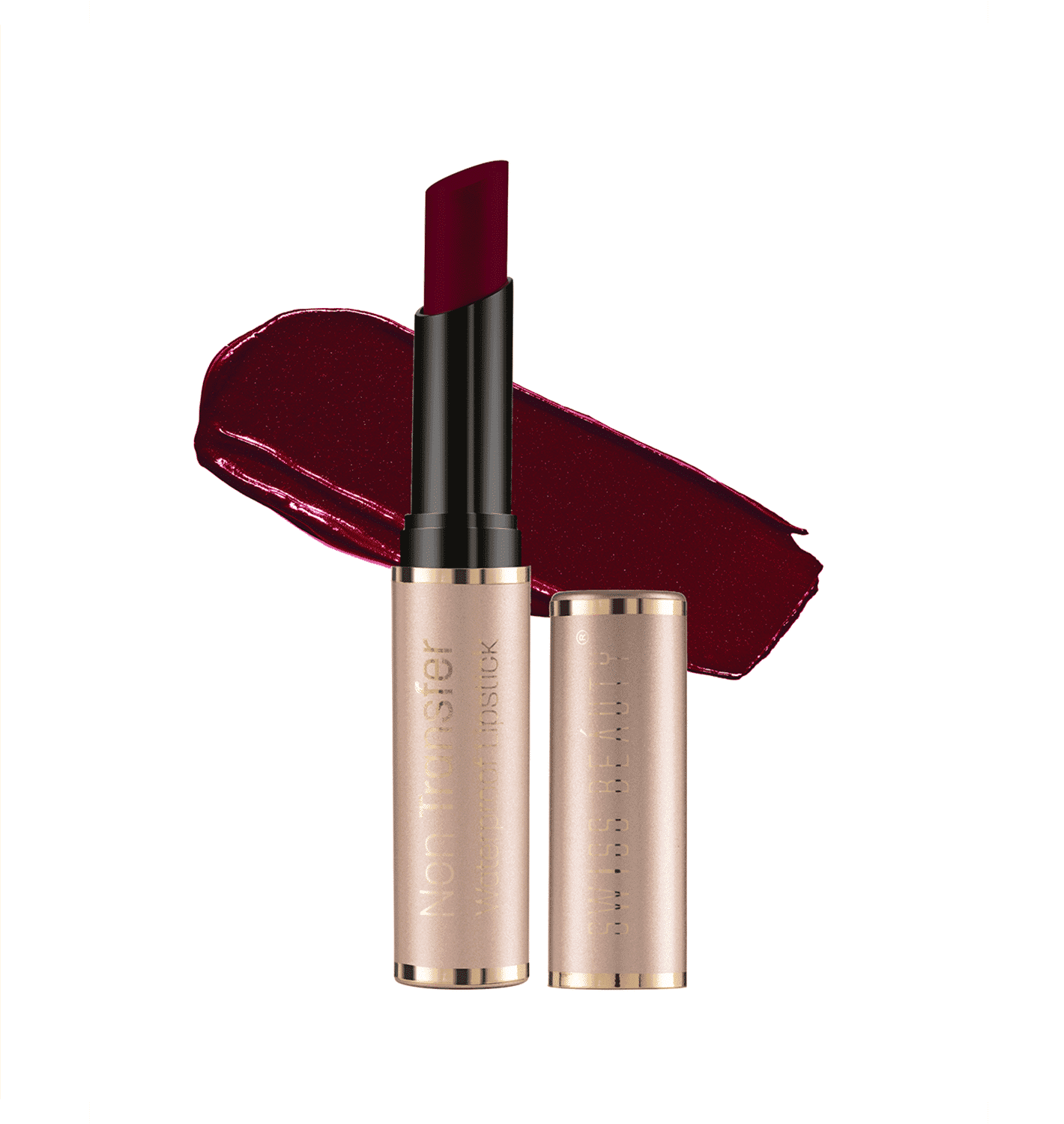 Swiss Beauty Non Transfer Waterproof Lipstick - 414 Brown Maroon