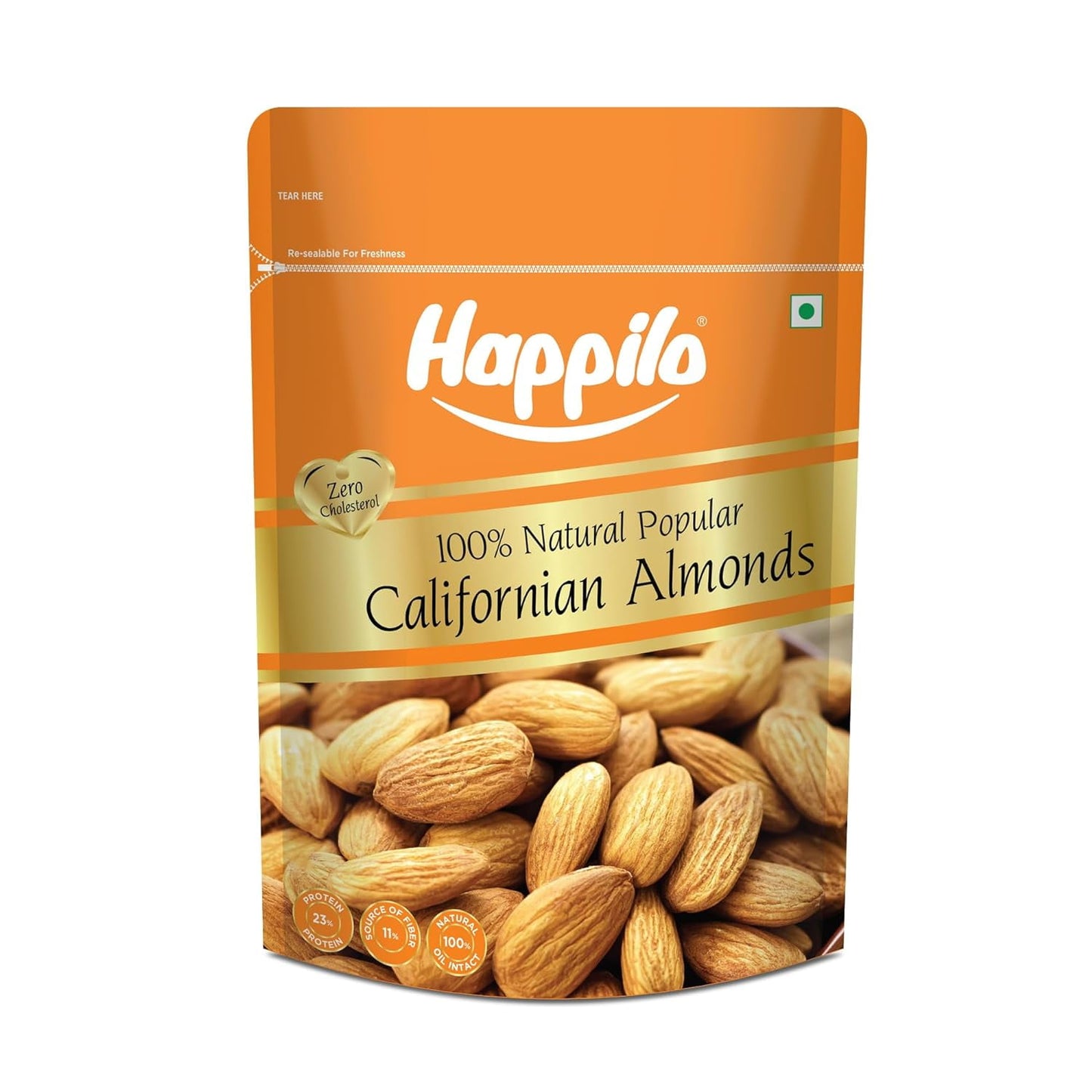Happilo Natural Popular Californian Almonds 900gm, High In Fiber & Boost Immunity | Real D