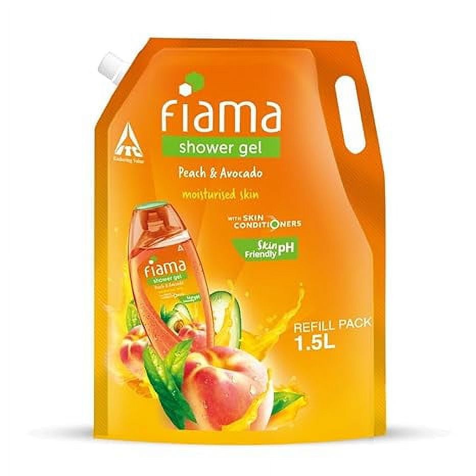 Fiama BodyWash Shower Gel Peach & Avocado, 1.5L BodyWash Refill Pack