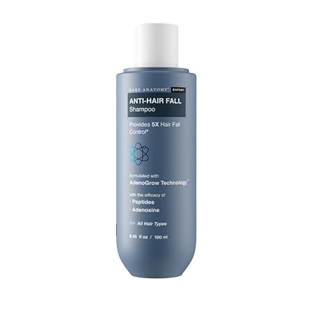 Bare Anatomy Anti Hair Fall Shampoo | 5x Hair Fall Control & Growth | Contains Biotin Aden