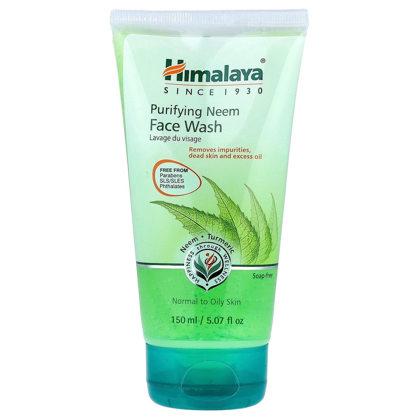 Himalaya Purifying Neem FaceWash with 5 Parts of Neem, 5.07 fl oz (150 ml)
