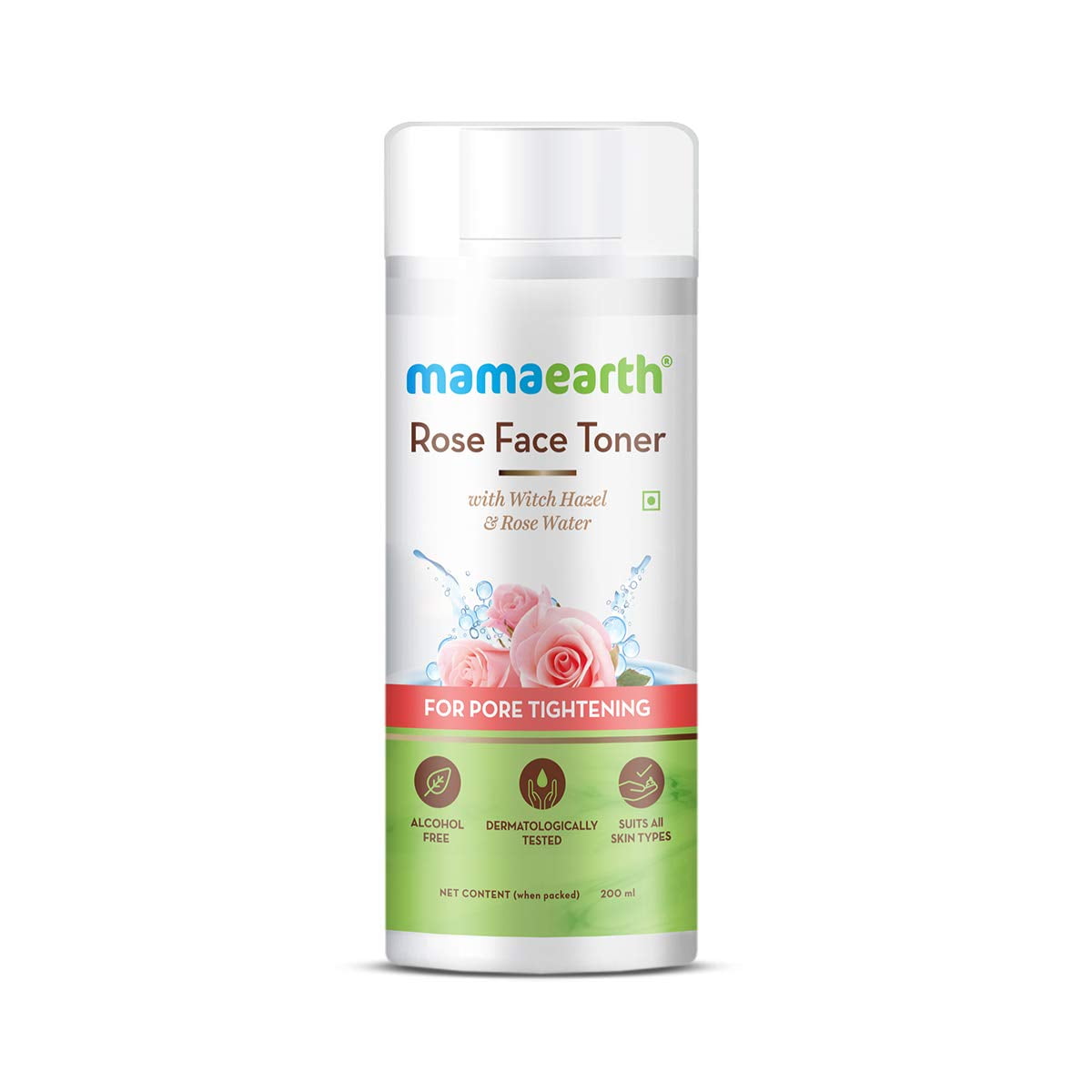 Mamaearth Rose Face Toner with Witch Hazel & Rose Water for Pore Tightening - 200ml