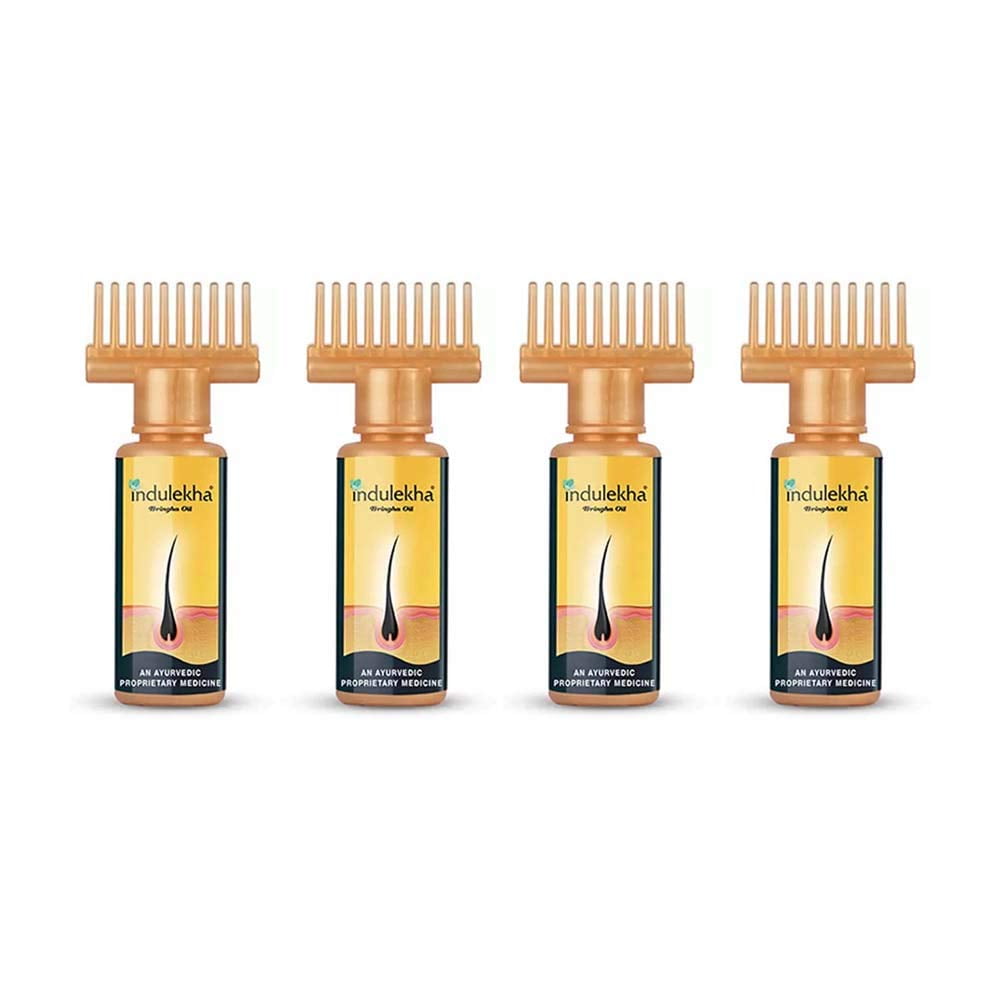 Indulekha Bhringa HairCare Oil (Pack of 4)