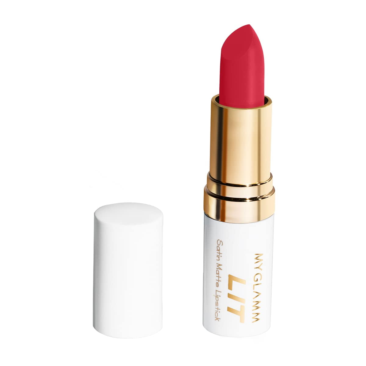 Myglamm Lit Satin Matte Lipstick-Russian Doll (Burgundy)-4.5 Gm | 3D Satin Matte Finish |