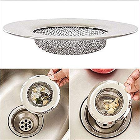 iKonbi Kitchen Sink Strainer Heavy Duty Stainless Steel Strainer Kitchen Drain Basin Basket Filter Stopper Drainer Sink Jali 11 cm