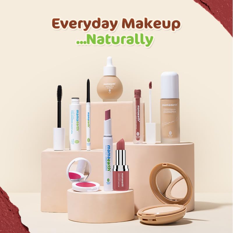 Mamaearth Creamy Matte Long Stay Lipstick: Murumuru Butter & Vitamin E, Pink Rose, 4.2 g