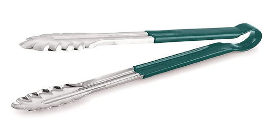 iKonbi Stainless Steel Viny Coating Utility Tong Green 31.5 cm Long