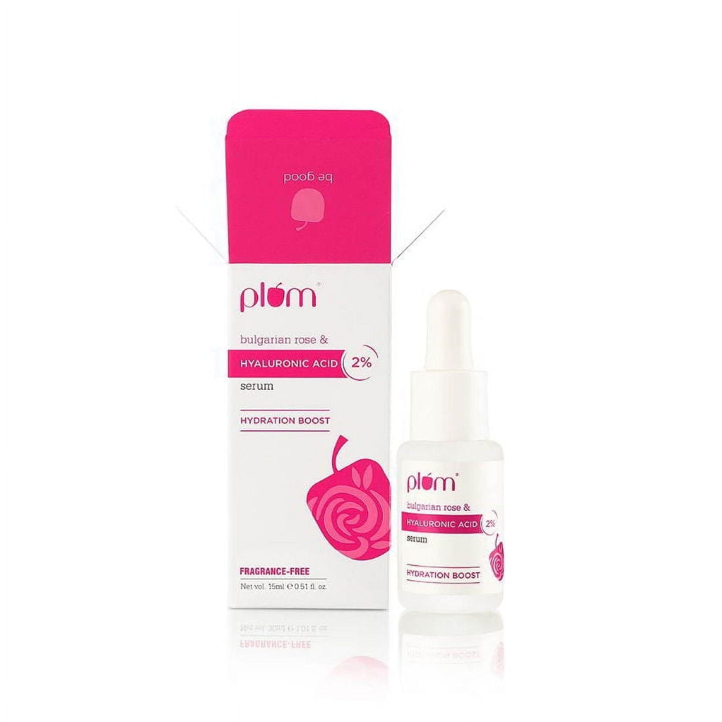 Plum 2% Hyaluronic Acid FaceSerum With Bulgarian Rose For Instant Deep Hydration & Plump S