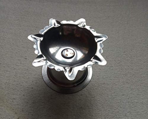 iKonbi Stainless Steel 7 Wicks Diyas Used for Any Hindu Festival Diwali Ganesh Festival Lightening of Home Any Auspicious inaugration for Office Home